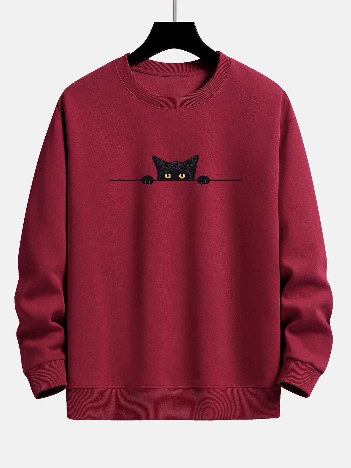 Friso™ Kuscheliger Sweatshirt mit niedlichem Katzenmotiv
