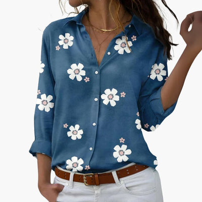 Florale Bluse mit elegantem Blumenmuster - Damen Sommerlook