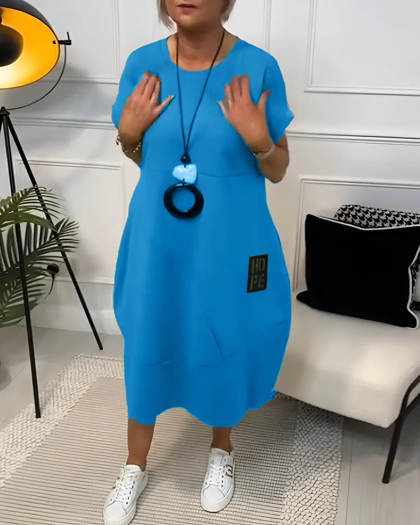 Jocelyn – Bequemes Freizeitkleid Mit Tasche