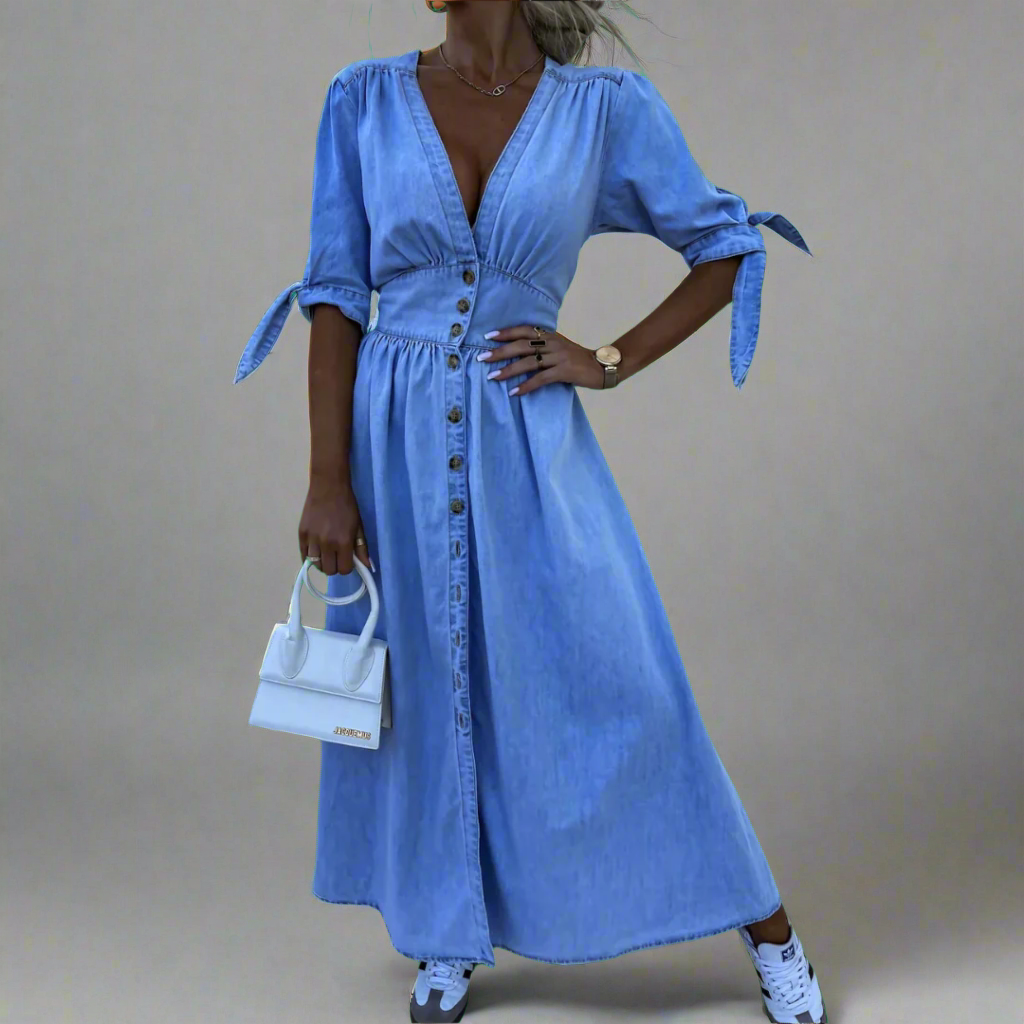 Herlinde | Leichtes Midikleid für Frauen