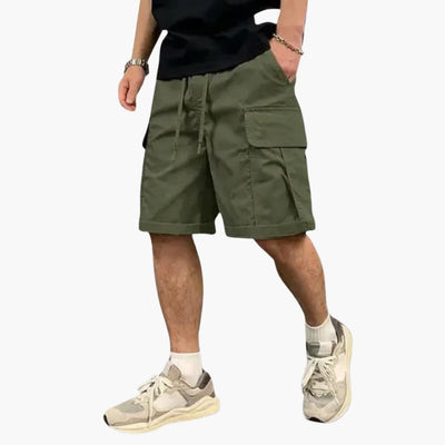 Herren Cargo Shorts mit Taschen und Kordelzug für den Sommer