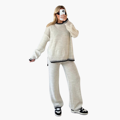 Alyssa | Gemütliches Strick-Zweiteiler-Lounge-Set