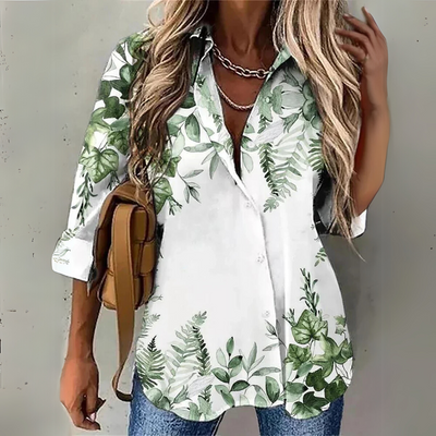 Seraphina™ – Mühelose florale Eleganz Bluse
