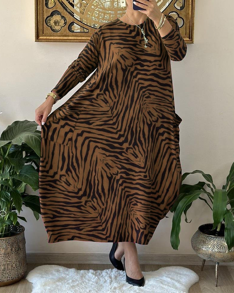 Issabella - Trendiges Bedrucktes Freizeitkleid