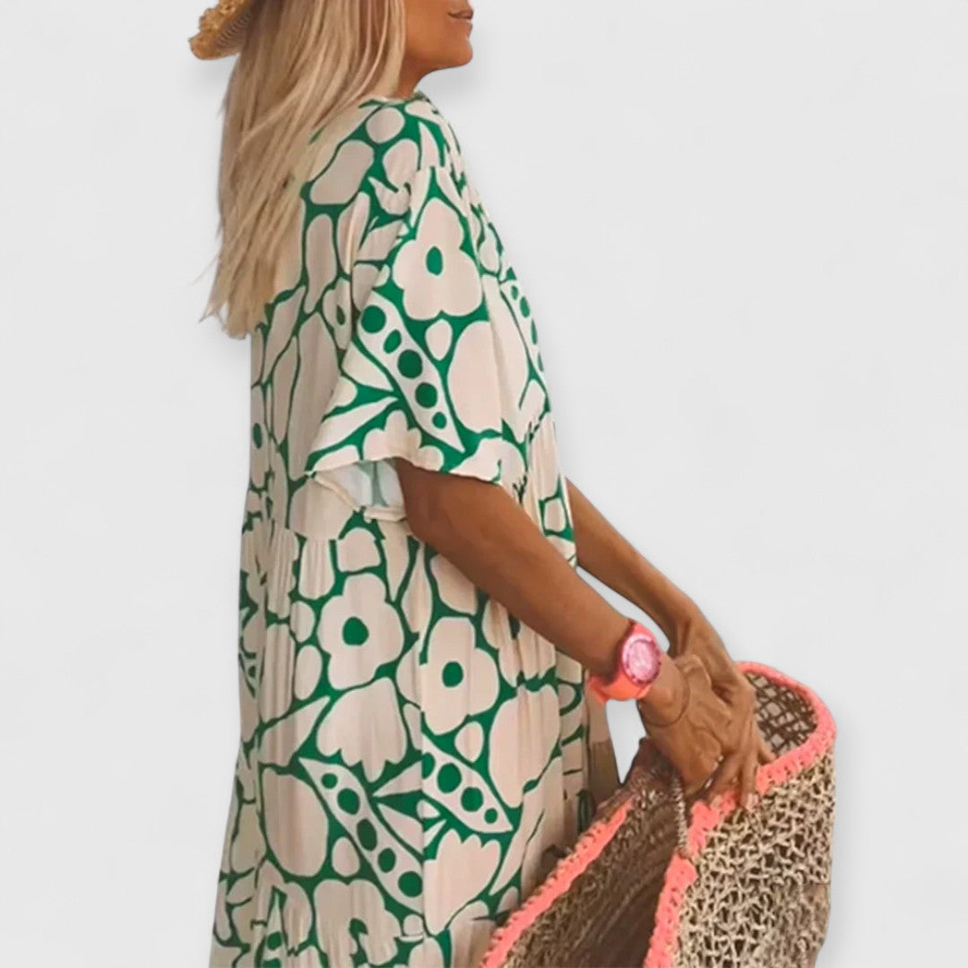 Christine | Sommerkleid Premium Blumenmuster