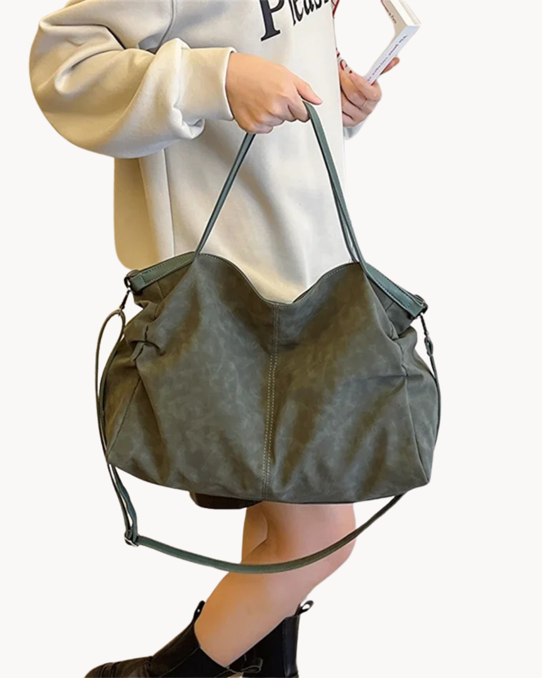 Gaia | Chic Suede Texture - Damen - Umhängetasche