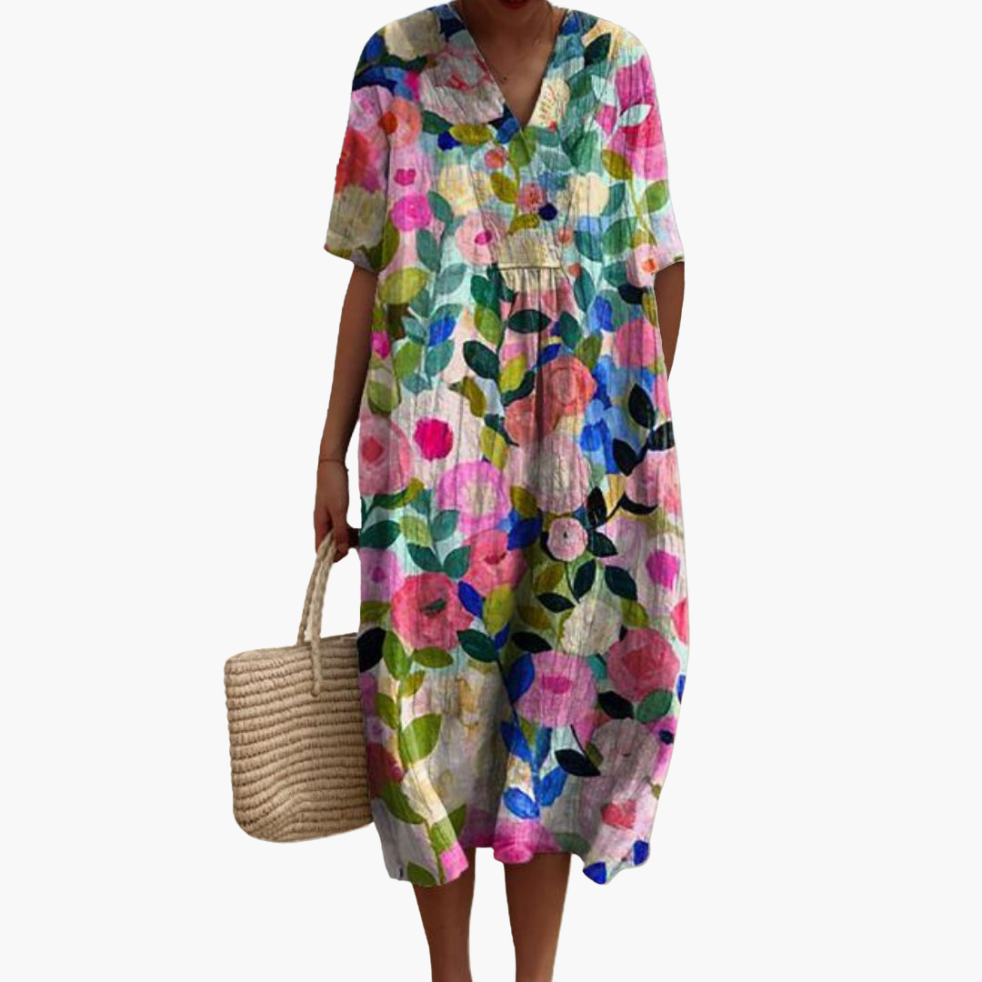 Susanne | Buntes Blumenkleid