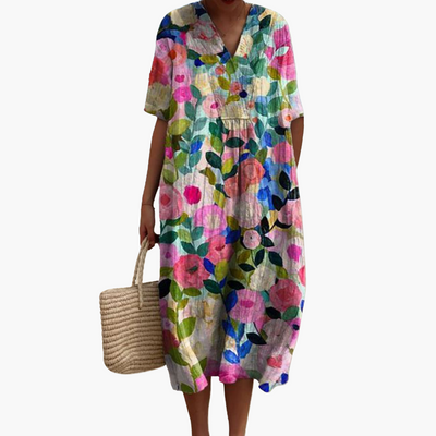 Susanne | Buntes Blumenkleid