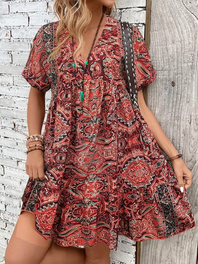 Emilia | Plus Size Kurzarm-Kleid