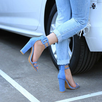 Strutique™ | T-Stage Mode hohe klobige Ferse Stil Stilettos