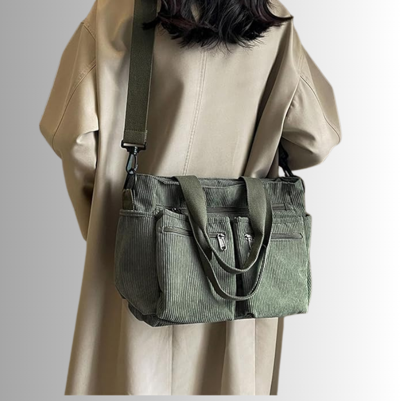 Lilia – Trendige Kord-Schultertasche