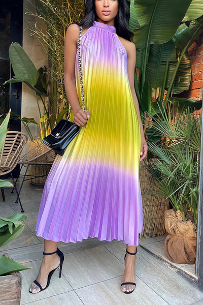 Aurelisse™ | Plissiertes, lockeres Midikleid in A-Linie