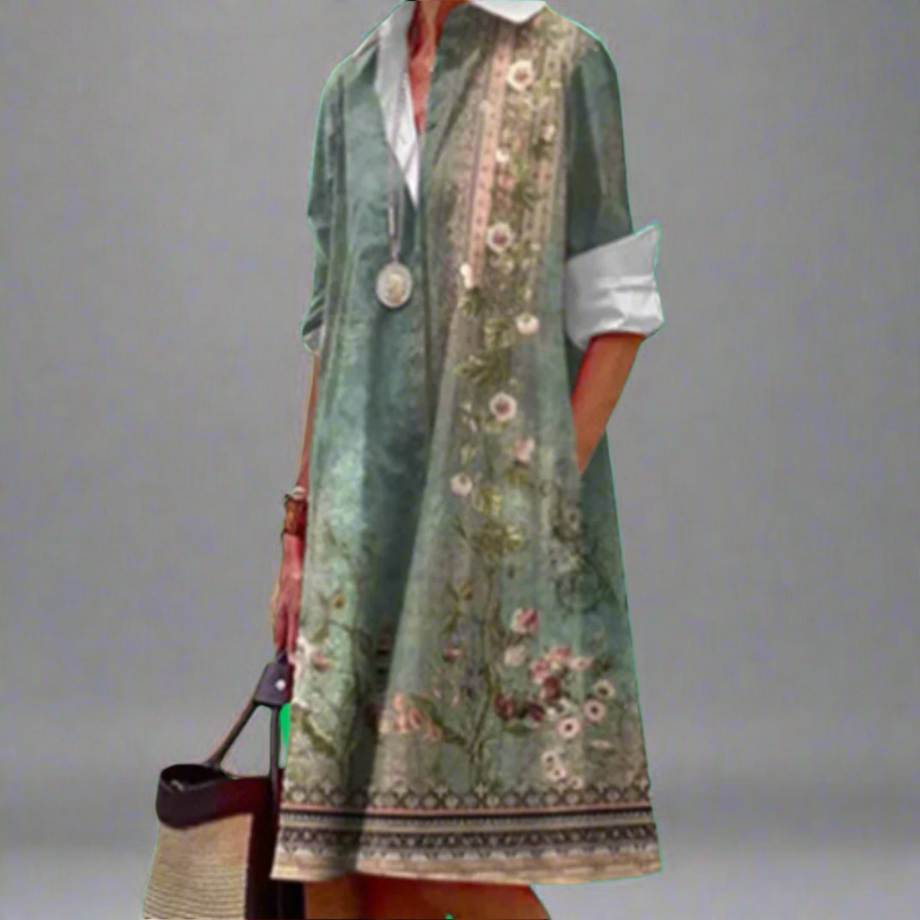 Livia | Handgefertigtes Premium-Midikleid mit Polka-Dots