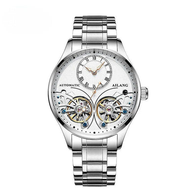 Doppeltourbillon Leuchtende Mechanische Herrenuhr