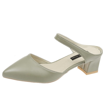 Damen Slingback Pumps mit modernem Blockabsatz und eleganter Spitzenform Fudus