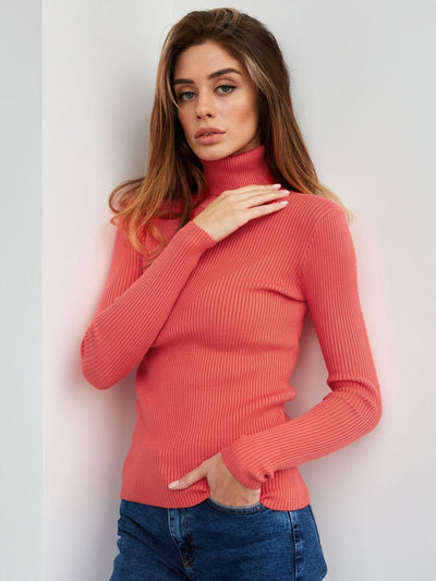 Klassischer Rollkragenpullover für Damen | Lässig