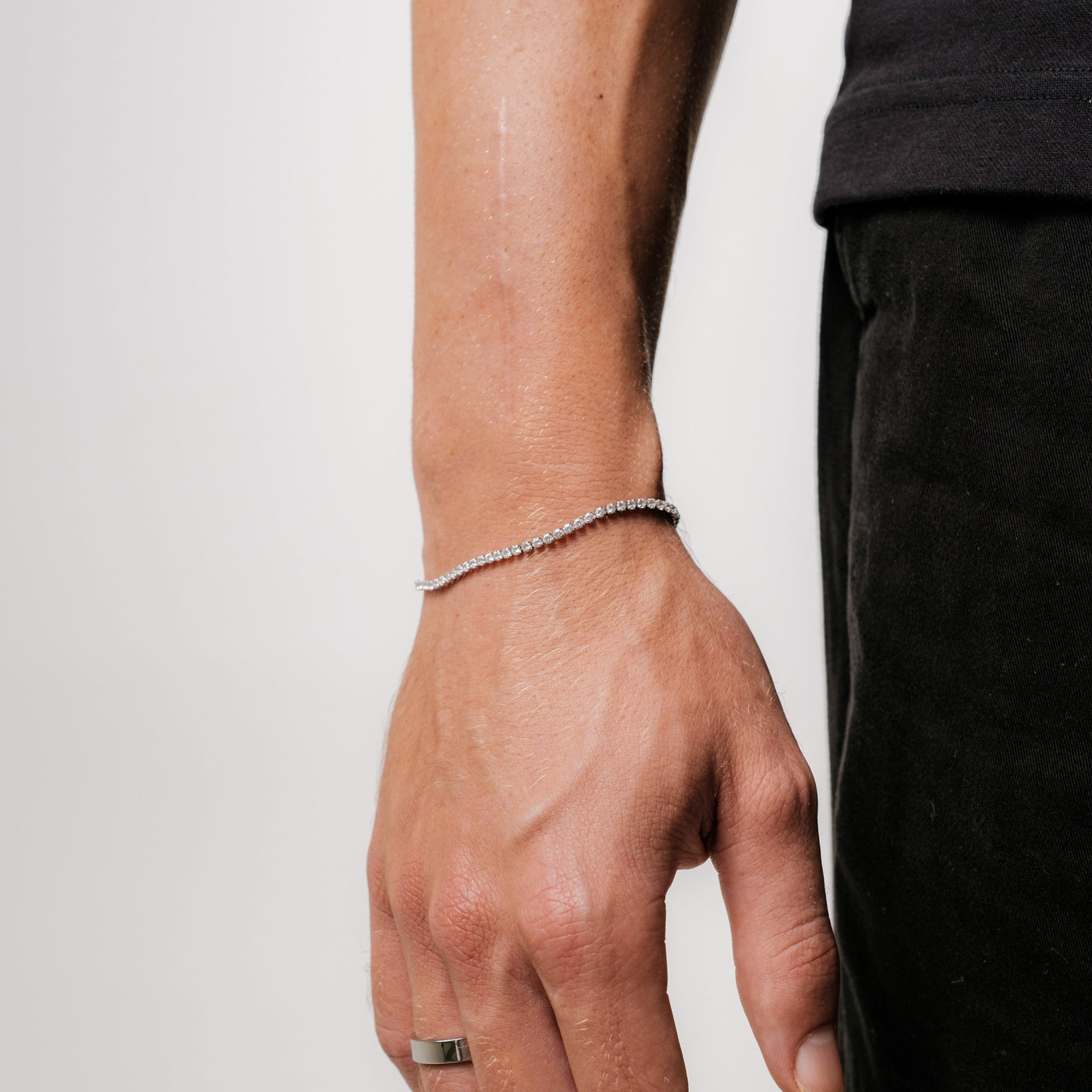 Tennis Armband 2MM (Silber)