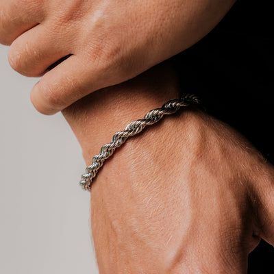 Seil Armband 6MM (Silber)