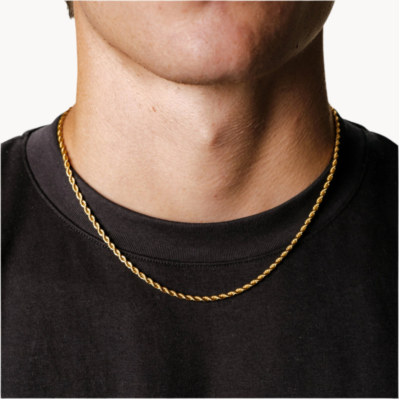 Kordelkette 3MM (Gold)