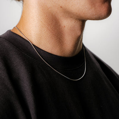 Quadrat Kette 1.4MM (Silber)