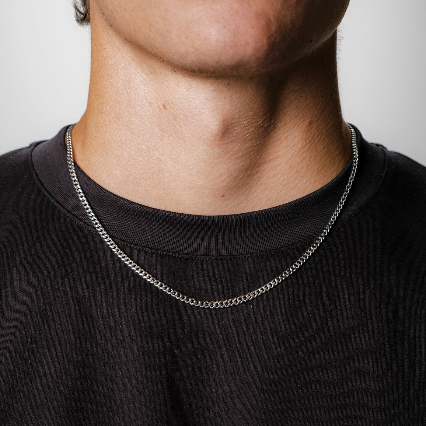 Bundle: Cuban Armband 5MM + Kette 3MM (Silber)