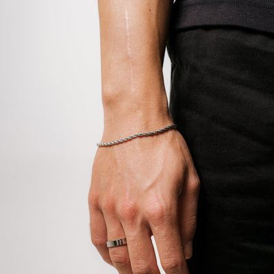 Seil Armband 3MM (Silber)