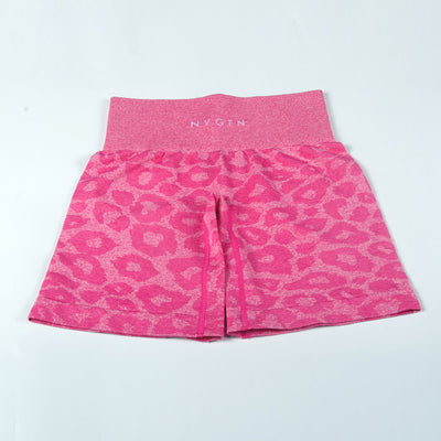 Sportliche Shorts | Hoher Bund & Animal-Muster | Aktiv & Trendbewusst