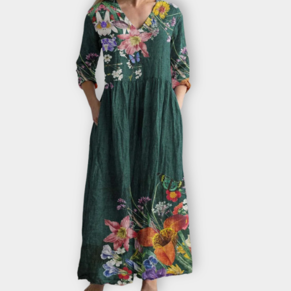 Jorunhild | Boho Maxikleid aus weichem Premiumstoff
