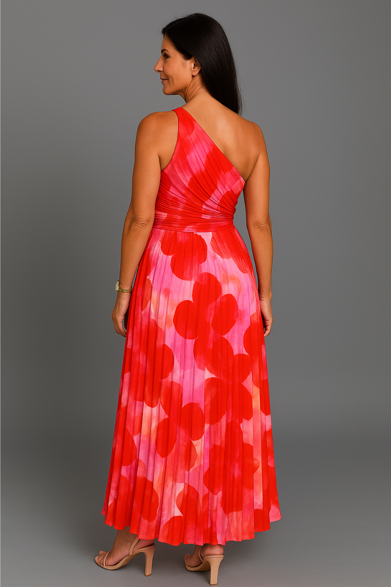 Rihanna™ - Ein-Schulter-Sommer-Glanz-Kleid