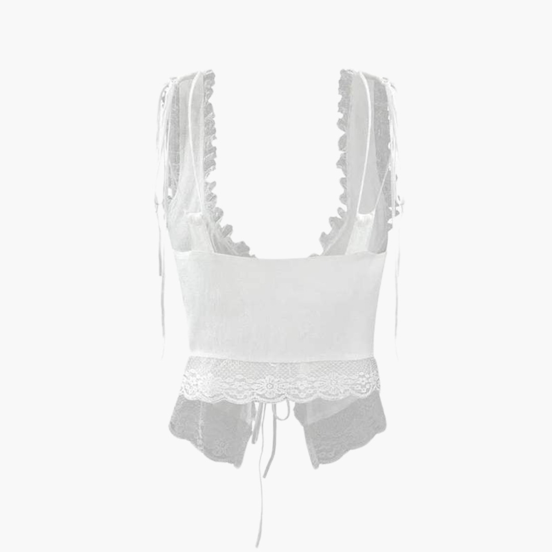 Elegantes V-Ausschnitt Top - Damen Oberteil für den Sommer