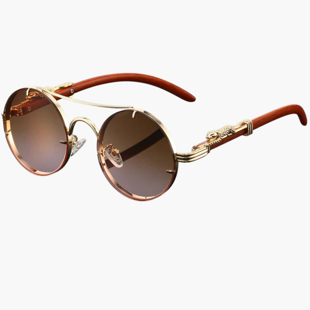 Damen Sonnenbrille mit Rundgläsern und UV-Schutz für alle Jahreszeiten