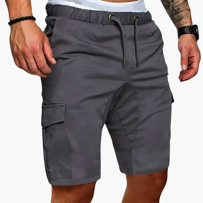 Herren Cargo Shorts mit Taschen und elastischem Bund für Sommer