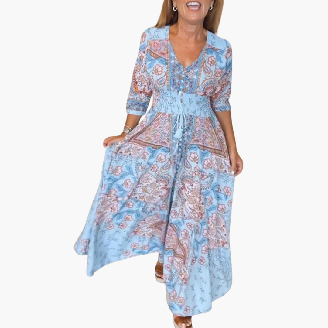 Andrea | Bohemian Flow Maxikleid