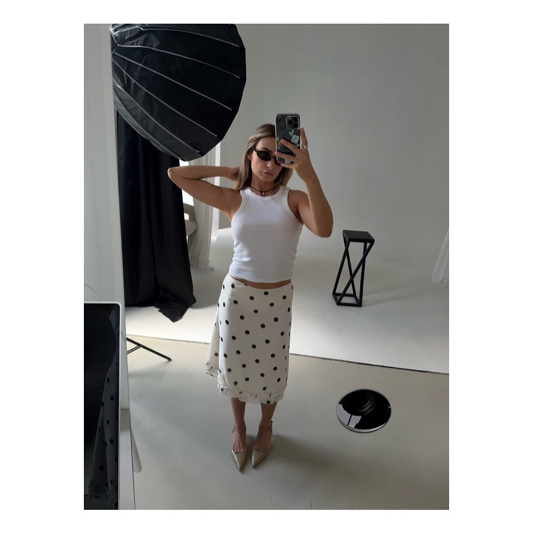 Lulu | Midi Rock Mit Polka Dots