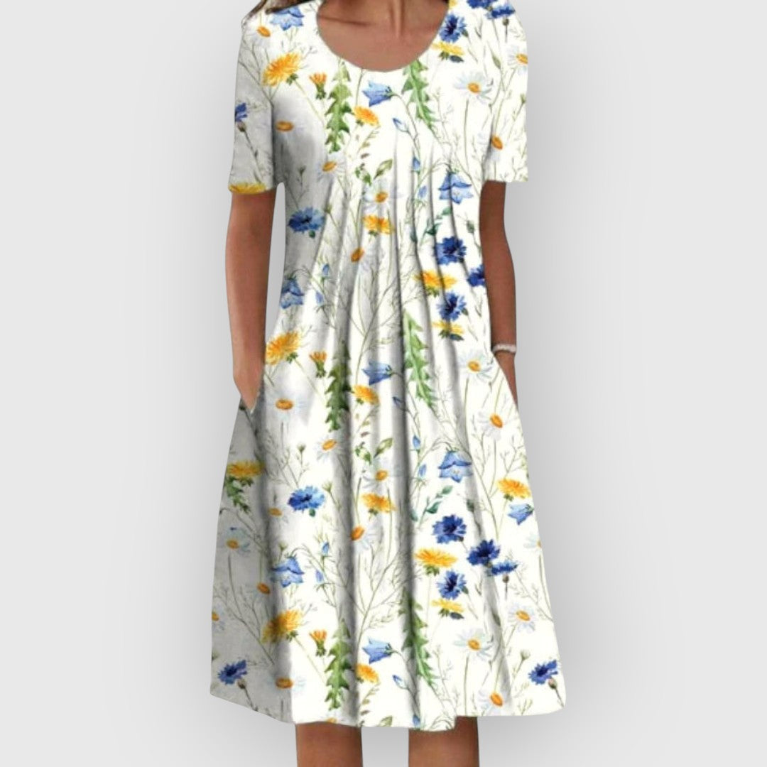 Lucy | Kleid mit Blumenstickerei