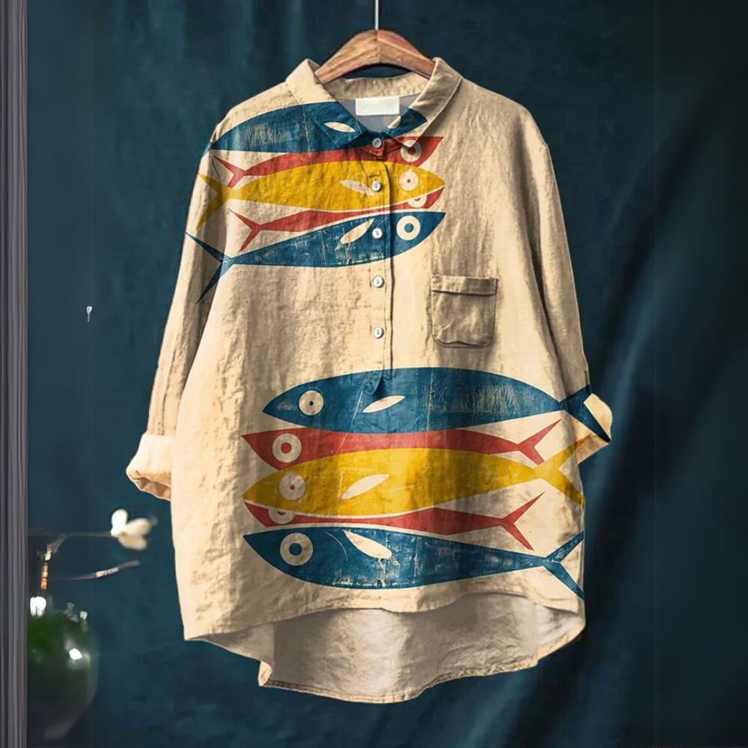 Darcy™ - Fisch Kunst Shirt