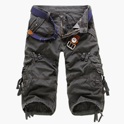 Herren Cargoshorts mit Taschen und verstellbarem Bund für Sommer