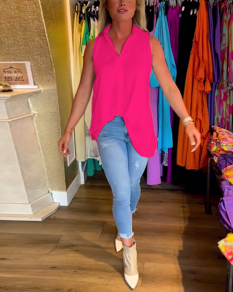 Fashionmoment® Rüschen-Top mit Revers – Trendiger Style für jeden Anlass