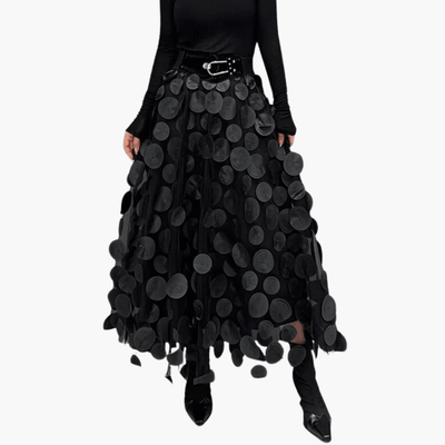 Tüll Maxirock mit Punkten für Damen – auffällig & elegant