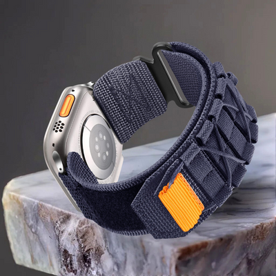 Robustes Nylon-Klettband – Kompatibel mit Apple Watch