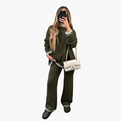 Alyssa | Gemütliches Strick-Zweiteiler-Lounge-Set