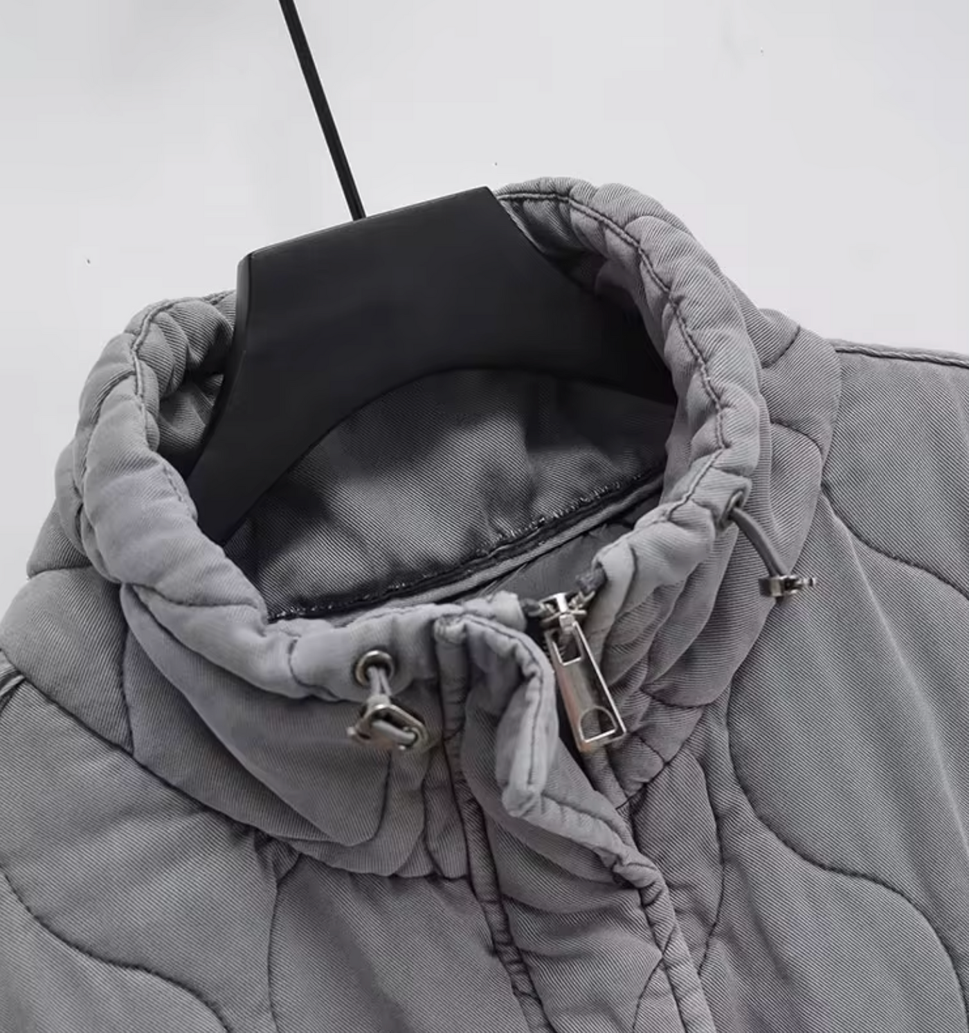 Damen-Weste aus Baumwolle mit Stehkragen – ärmellos