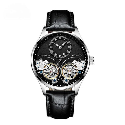 Doppeltourbillon Leuchtende Mechanische Herrenuhr