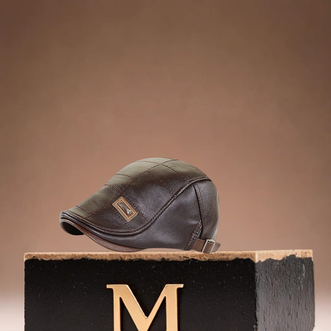 Klassische Leder-Béret