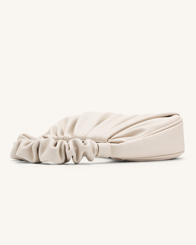 Handtasche mit Raffung | Halbmond-Form | Modisch & Modern