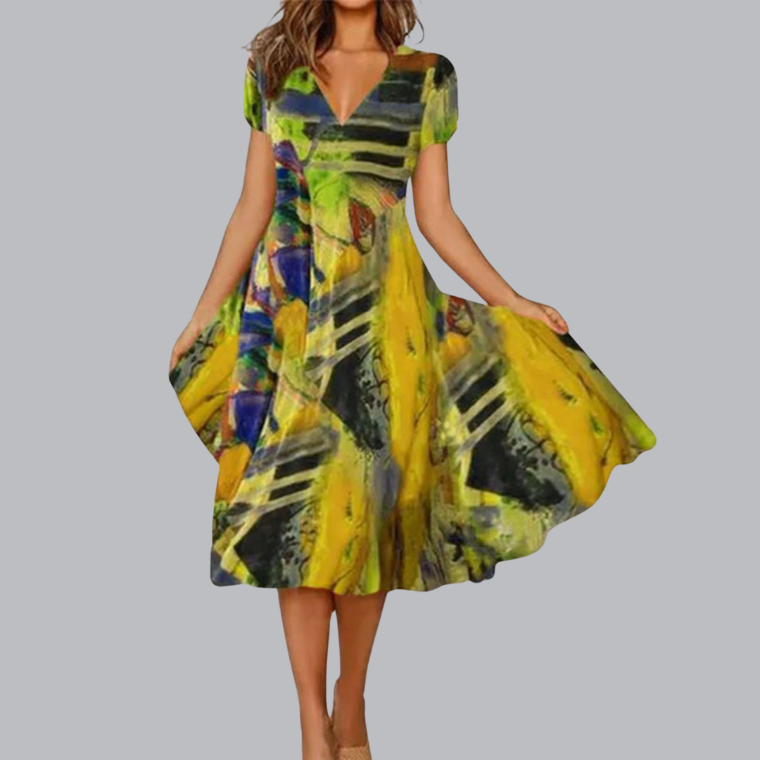 Dietlind™ | Luftiges Midikleid mit schwingendem Rock