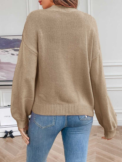 Strickjacke mit Blumen | Femininer Touch | Lässiger Chic