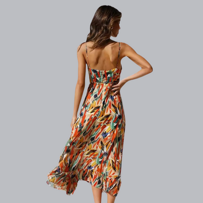 Berit™ | Luftiges Maxikleid mit Spaghettiträgern