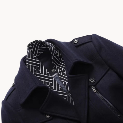 Knox | Luxuriöser Pelz & Wasserdichtes Finish Herrenmantel