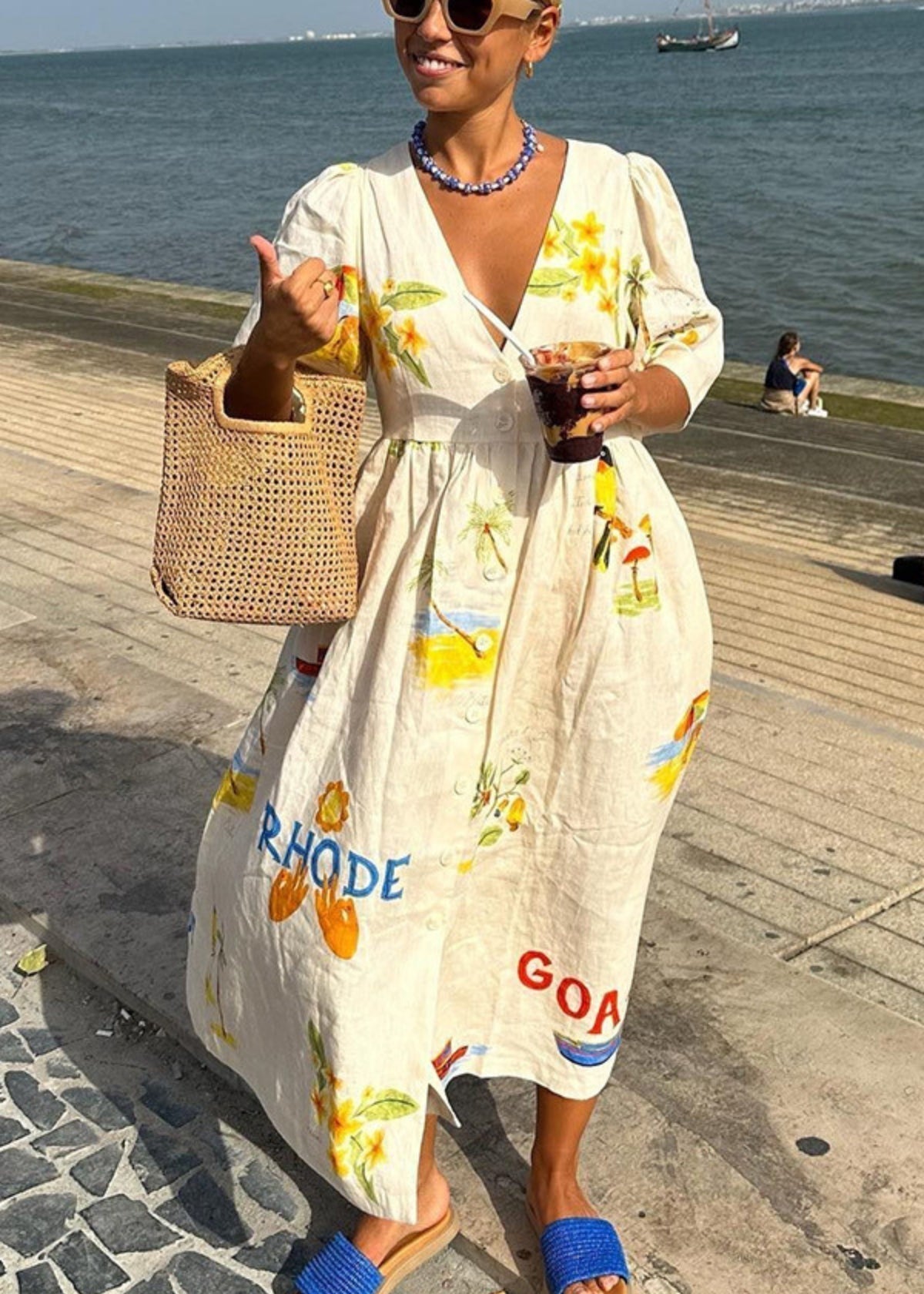 Razel - Edles Mediterranes Kleid: Luxus, Leichtigkeit